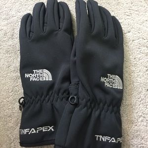 Black medium North Face ladies Apex gloves