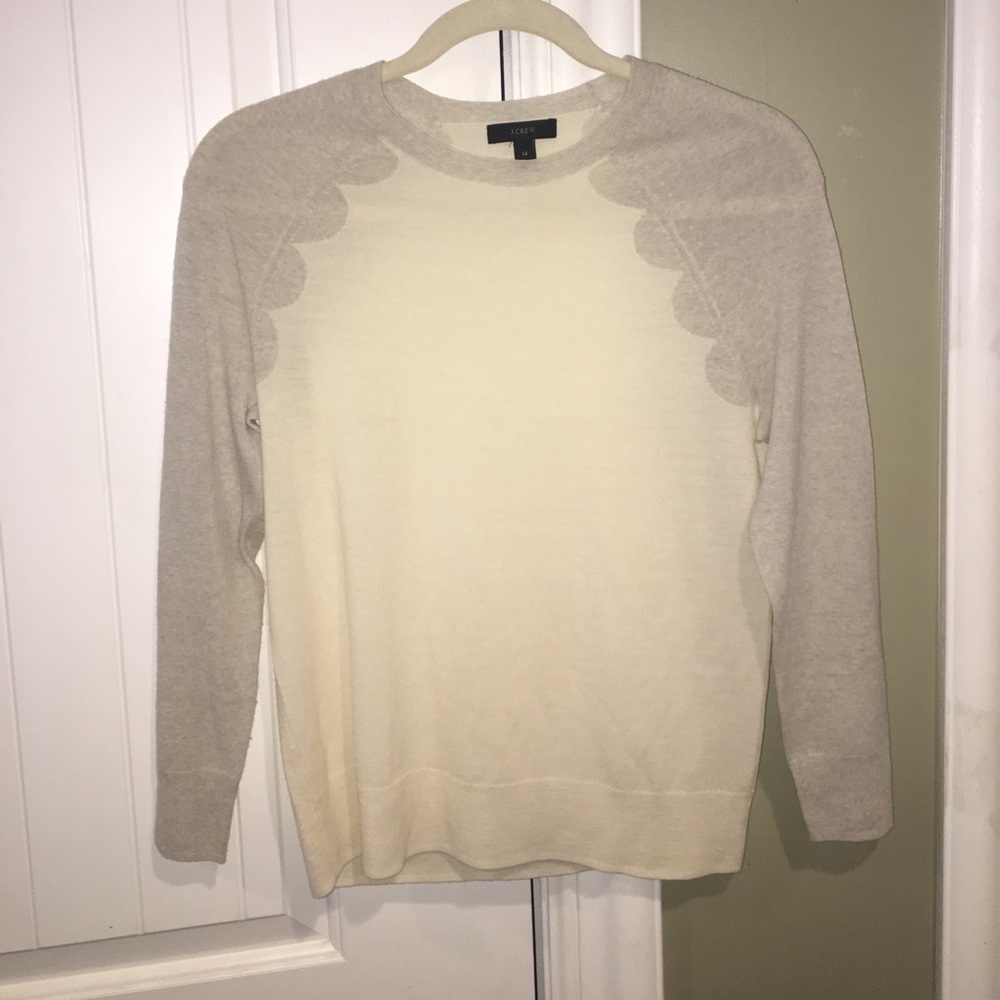 J.crew Cashmere Sweater (scallop detailing)
