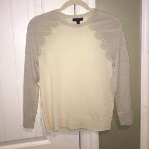 J.crew Cashmere Sweater (scallop detailing)