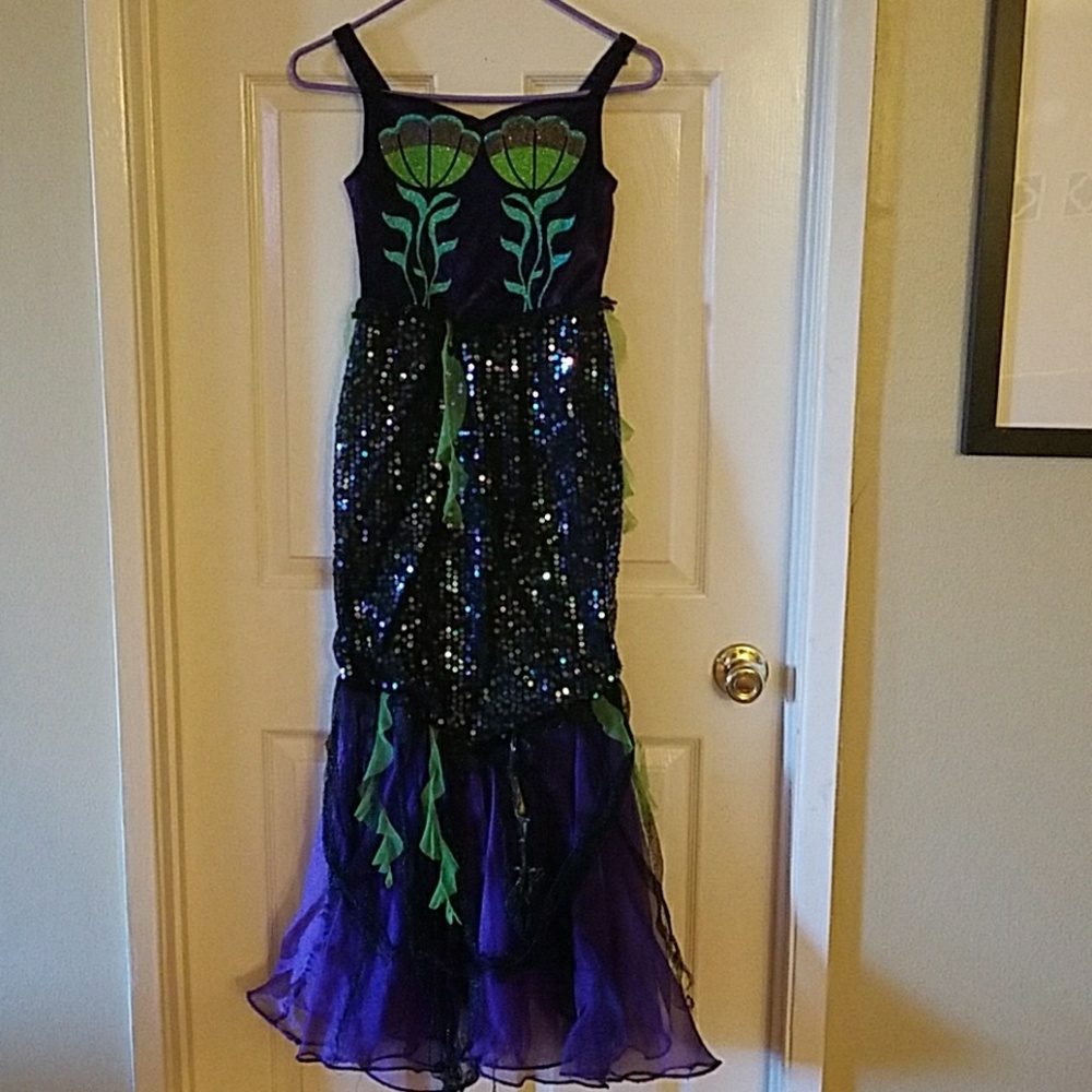 Mermaid costume. Purple