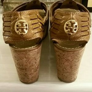 Tory Burch Wedges leather straps with cork heel