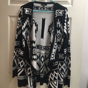 Black and White Tribal Cardigan