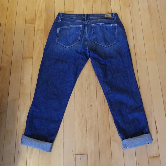 Paige jimmy jimmy boyfriend distressed crop jeans - Picture 6 of 7