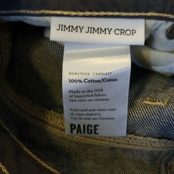 Paige jimmy jimmy boyfriend distressed crop jeans - Picture 7 of 7