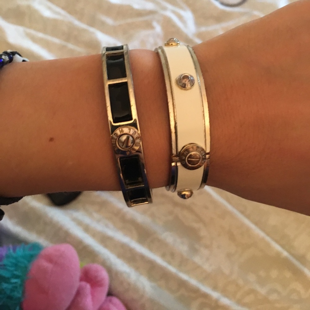 Two Henri Bendel bangle bracelets