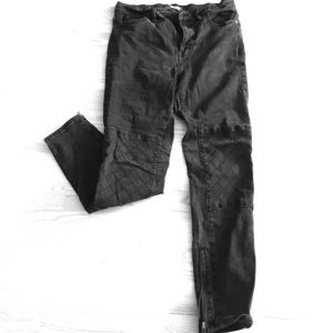 Madewell moto skinnies w/ zip ankle detail