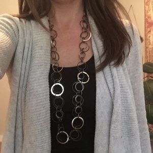 Black and Gold Long Necklace