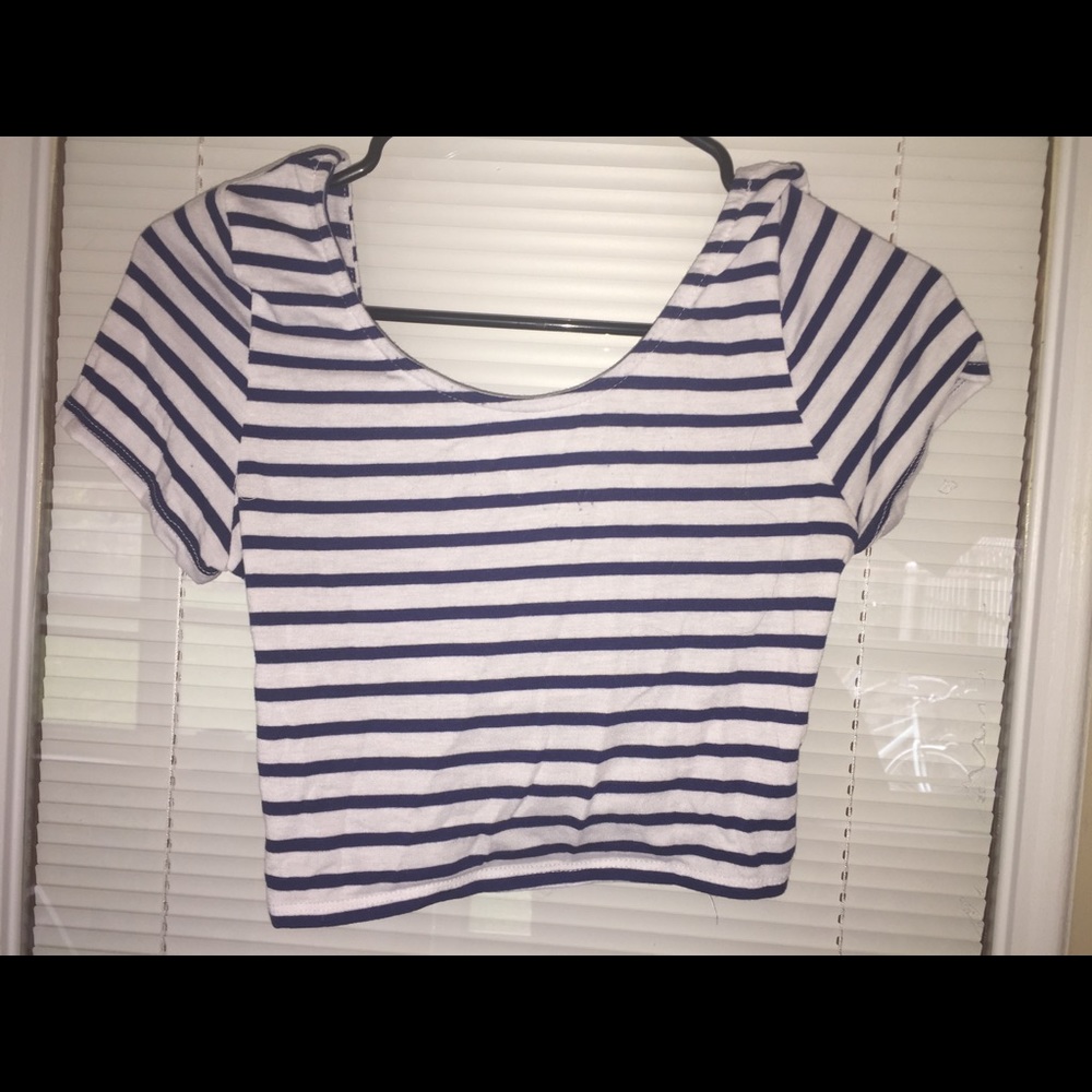 Striped crop top