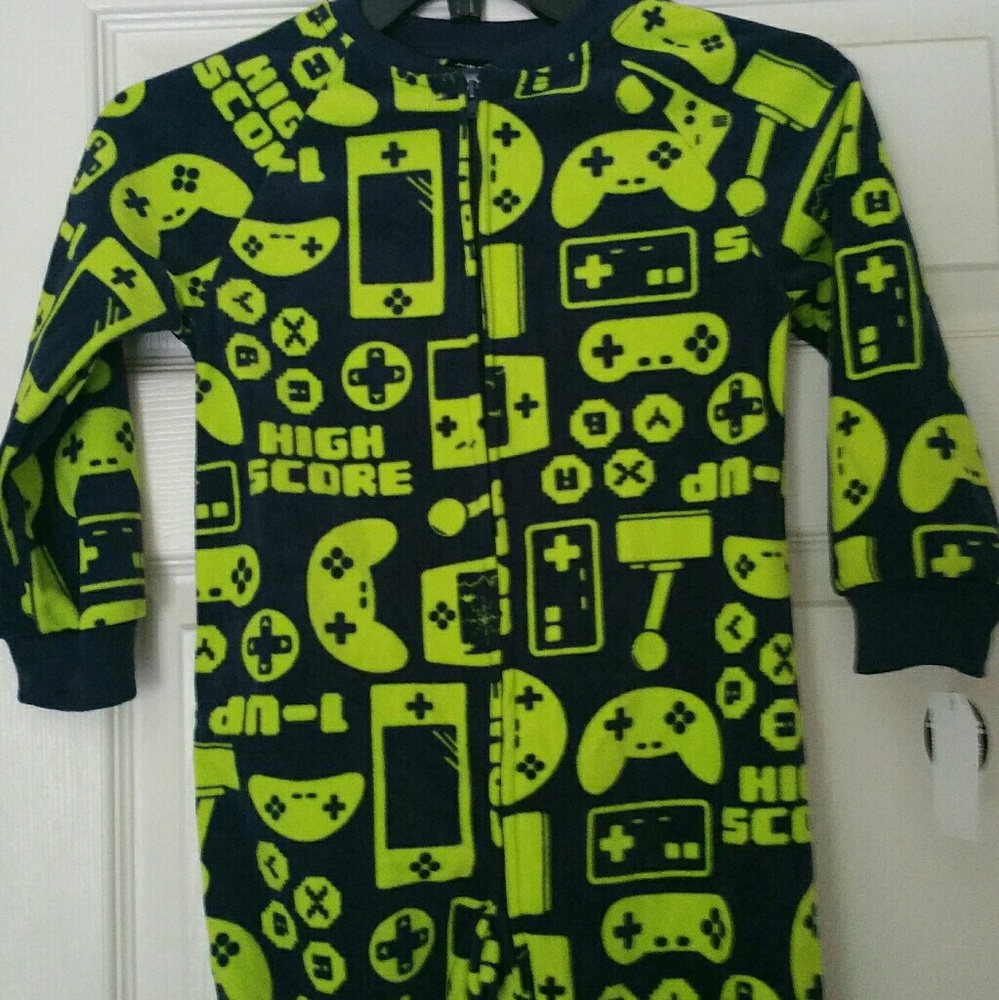 BOYS FOOTED BLANKET SLEEPER PAJAMAS