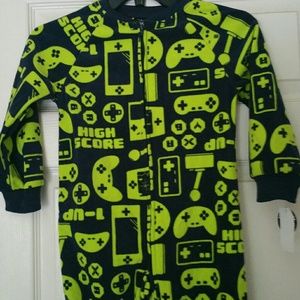 BOYS FOOTED BLANKET SLEEPER PAJAMAS