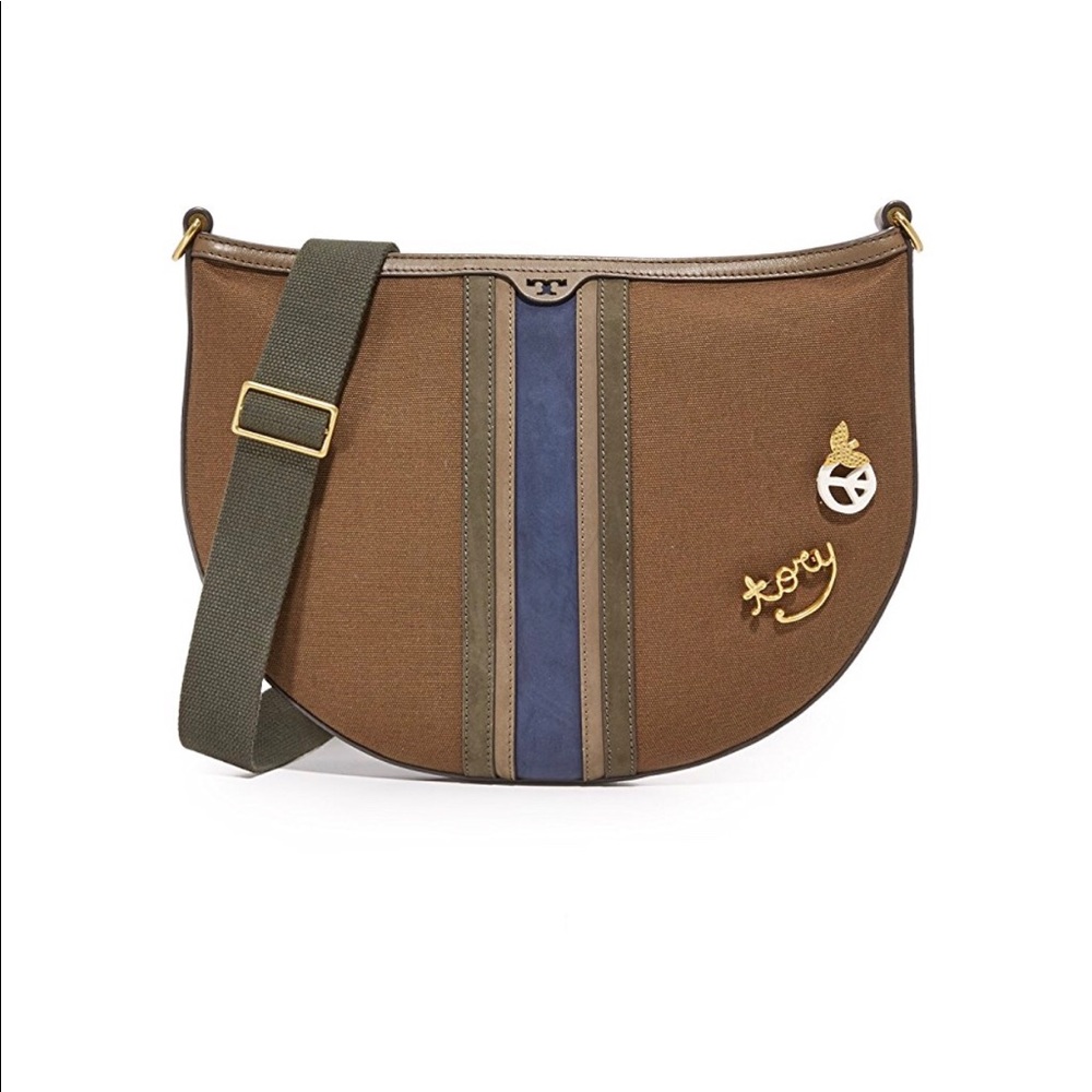 Authentic Tory Burch Canvas Bag - Picture 1 of 6