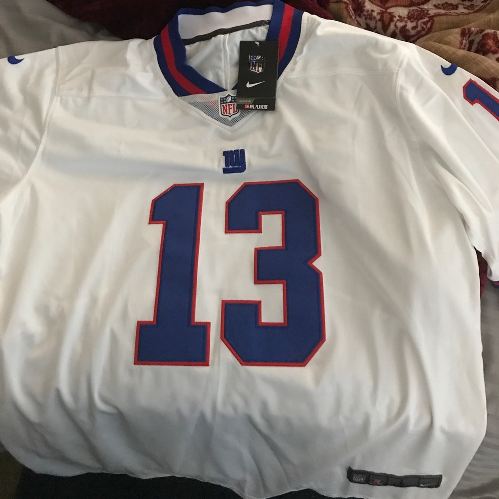 Odell Beckham jr. Nike color rush jerseys.