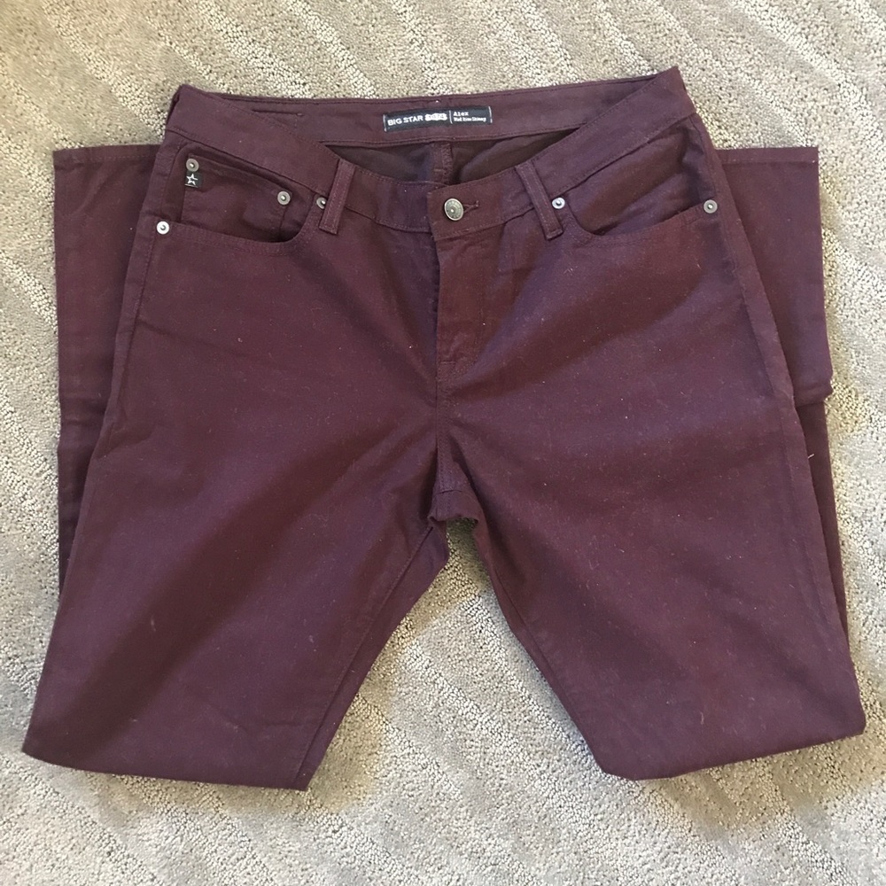 Maroon Big Star jeans