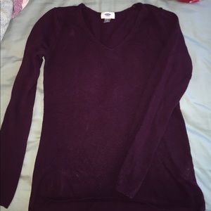 Super cute purple v-neck sweater
