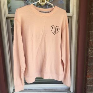 PINK Salmon color throw on sweater