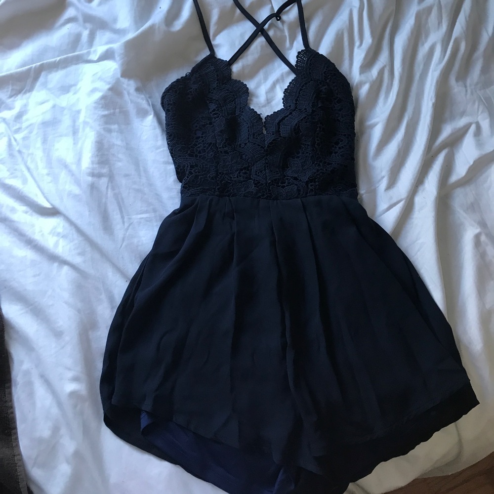 Navy romper