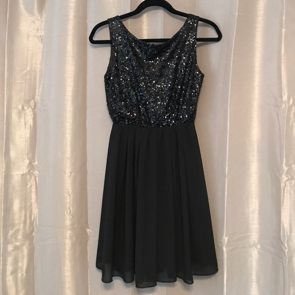 Sequin Black Dress