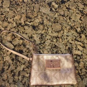 Michael Kors Rose Gold Wristlet
