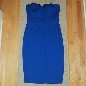 Speechless blue strapless dress