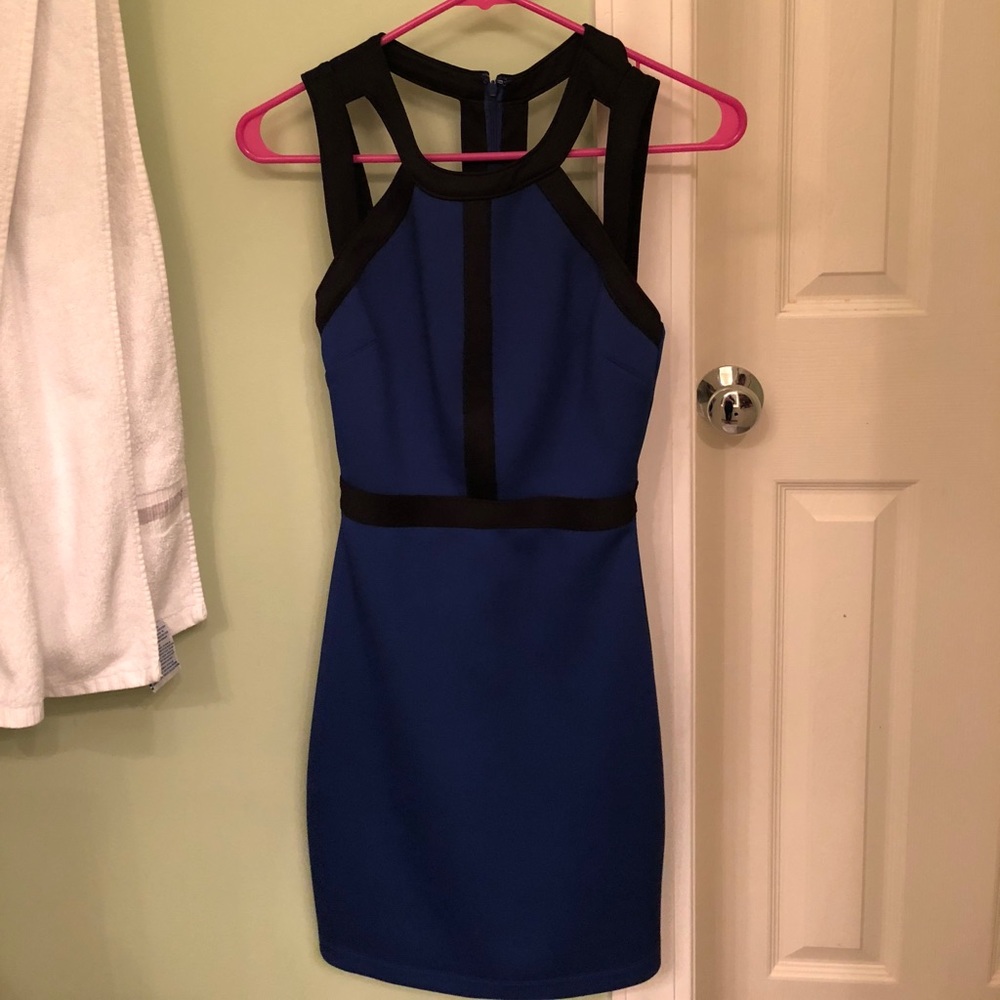 Tight blue/ black dress