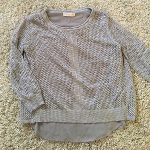 Gray layered sweater Dahyla small