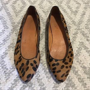 Madewell leopard flats size 8