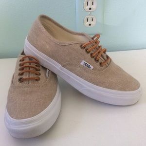 Canvas Vans with Leather Laces