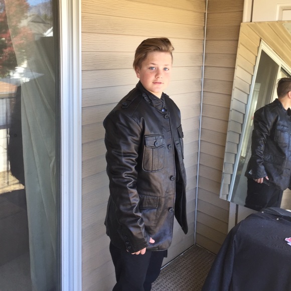 (NEW) Wilda lambskin Leather Button Down Jacket - Picture 2 of 8