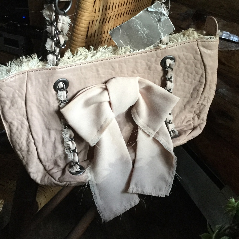 Anthropology Pink/Rose handbag