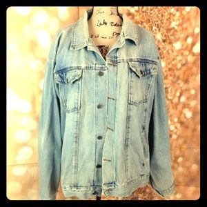 Vintage American Eagle Distressed Denim Jacket XL