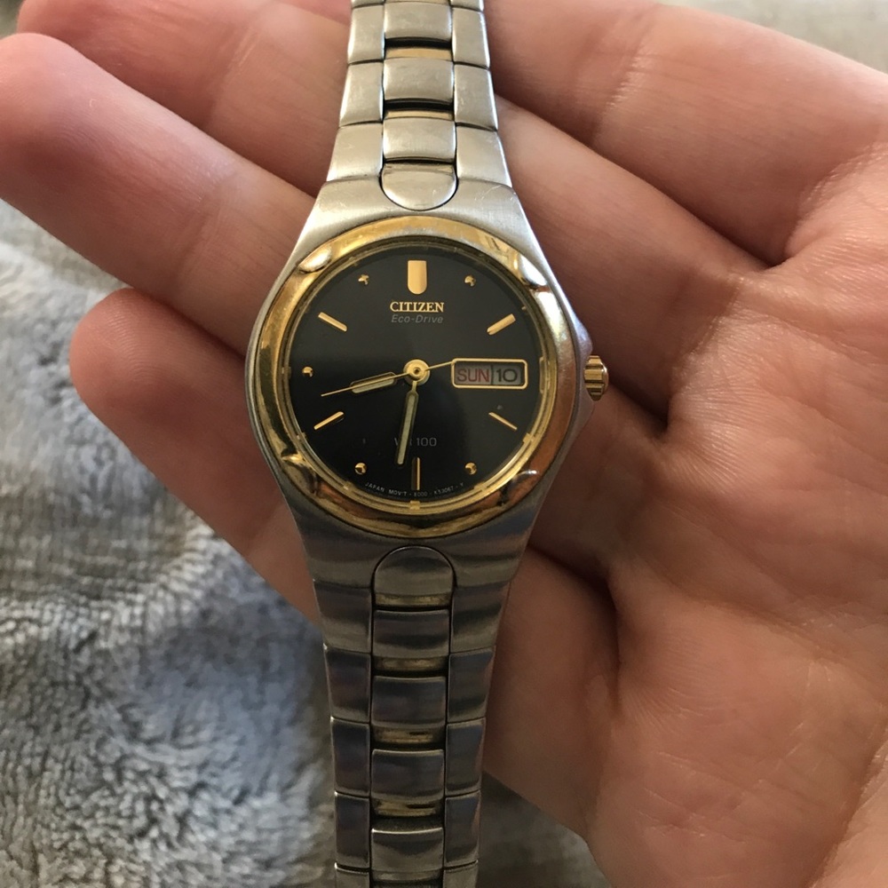 Citizen eco drive woman’s stainless steel watch