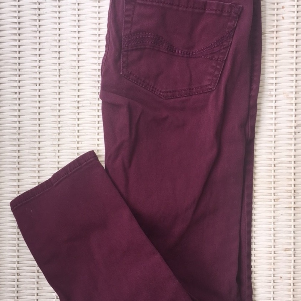 Maroon jeans