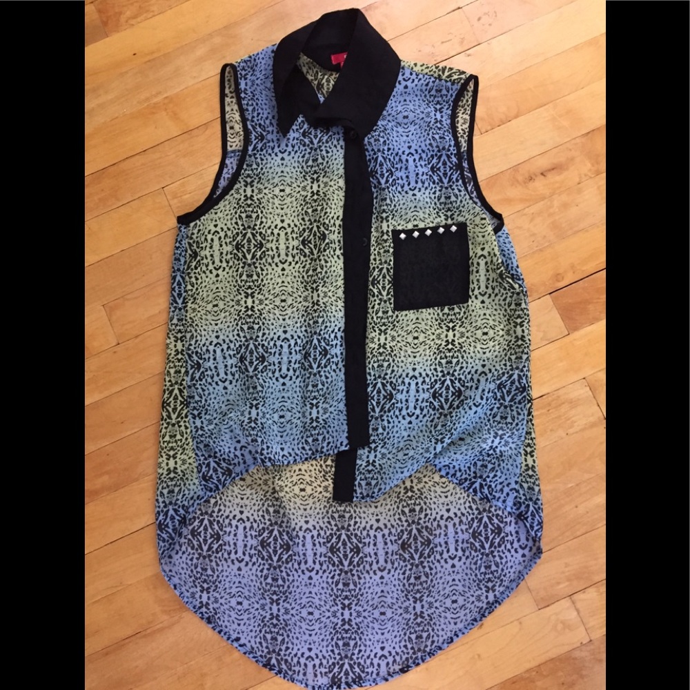 Bongo Sheer Sleeveless Blouse