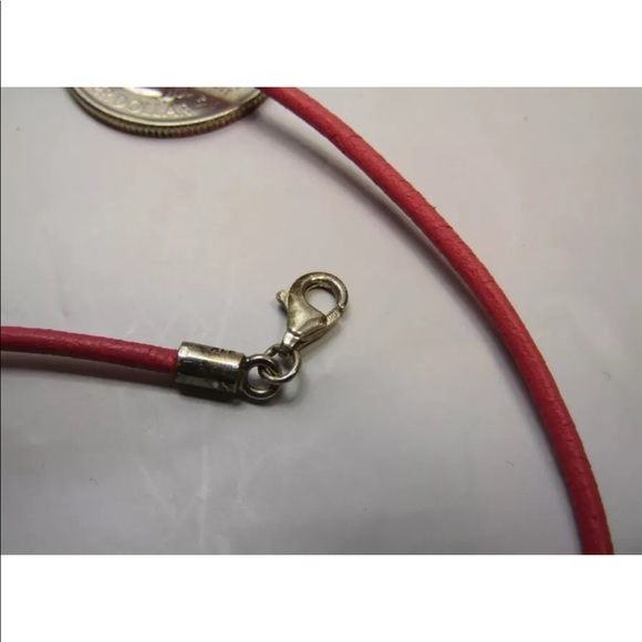 Pandora Pink Cord Necklace w/silver hardware - Picture 7 of 7