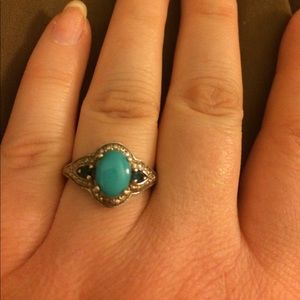 SLEEPING BEAUTY TURQUOISE 925 SILVER RING