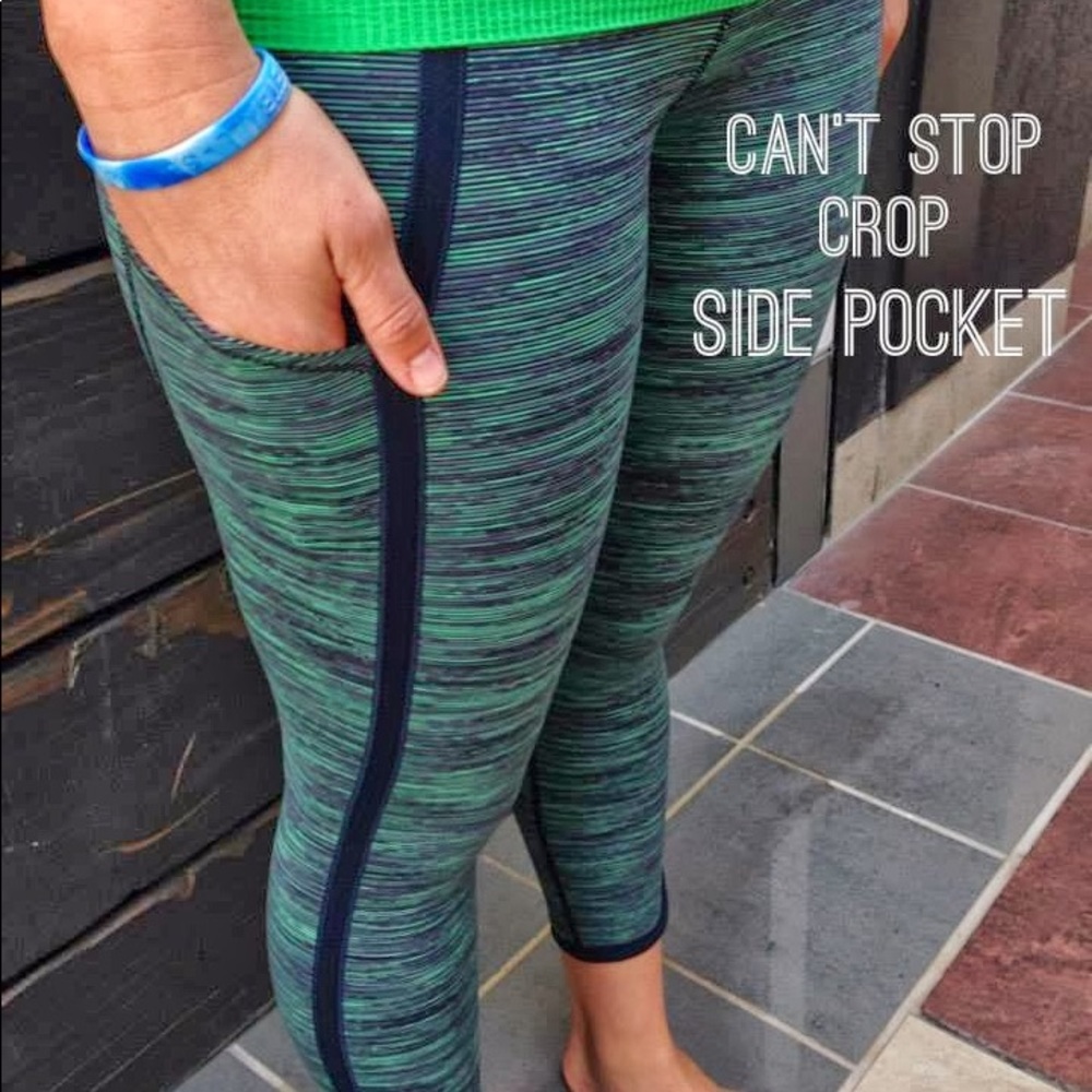 RARE Can’t stop crop lululemon size 6