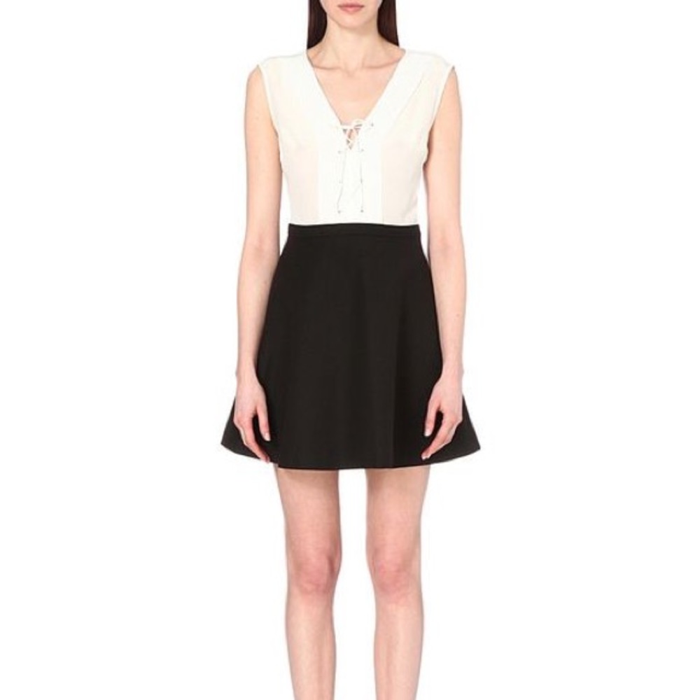 New with Tags Sandro Rupa silk top A line dress