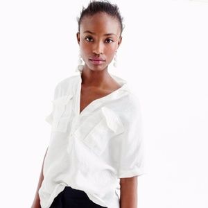 Lightly worn - SHORT-SLEEVE POPOVER IN LINEN - 4