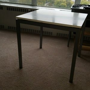 Grey and white table