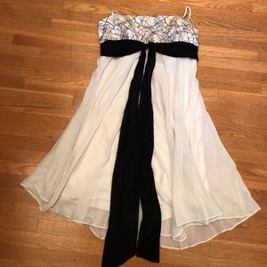 BCBGMAXAZRIA black and cream colored dress BCBGMAXAZRIA black and cream colored dress