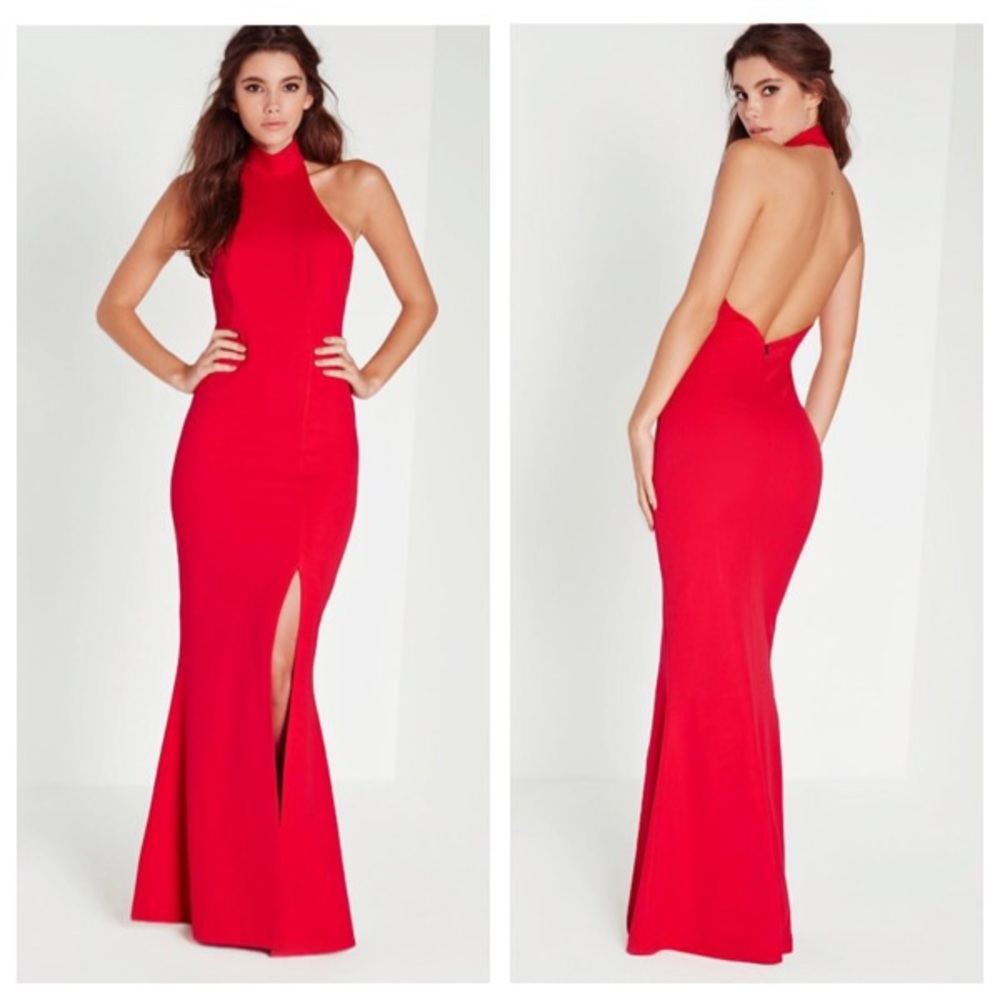 Brand New full length Missguided Red Gown