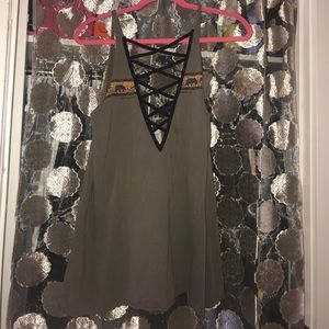 Furst of a kind lace up dress