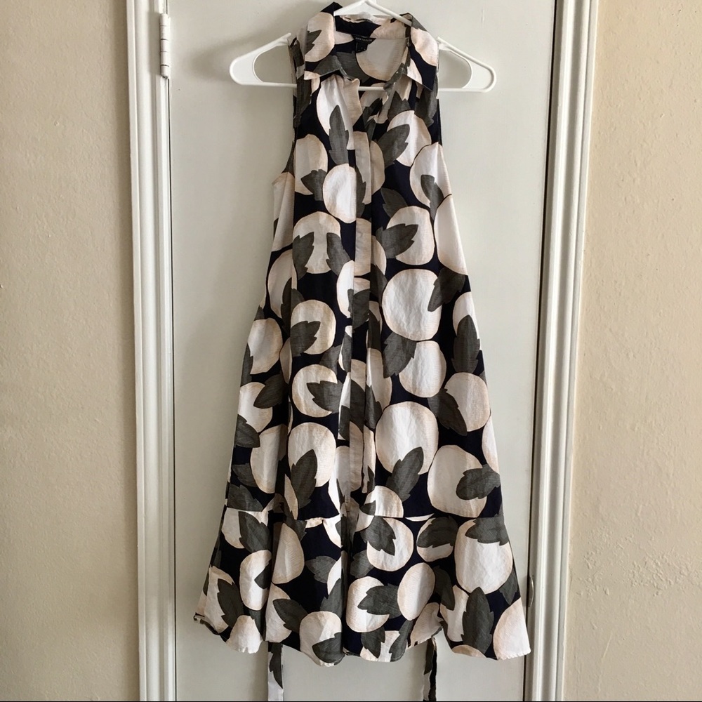 Beautiful Ann Taylor orange blossom shirt dress