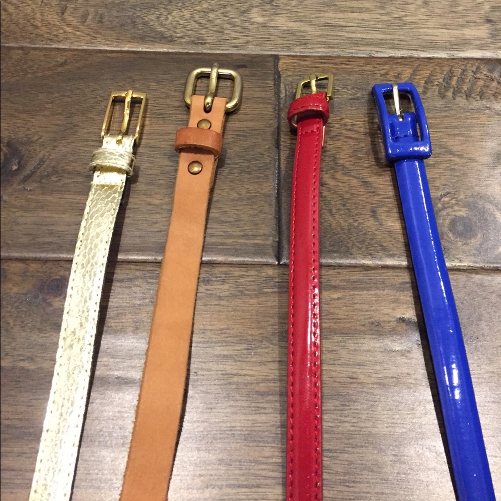 Collection of Four Belts