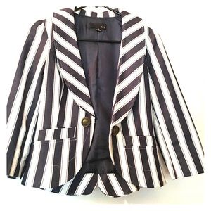Navy and white blazer