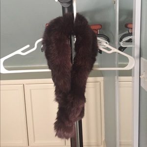 Genuine fur neck warmer/ scarf