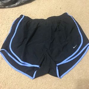 Carolina Blue & Black Nike Shorts.