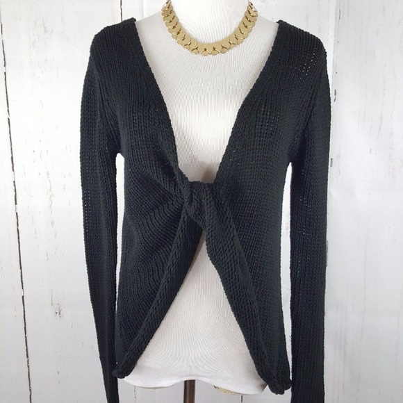 Stylestalker Sweaters - Stylestalker Sexy Strappy Back Front Twist Sweater