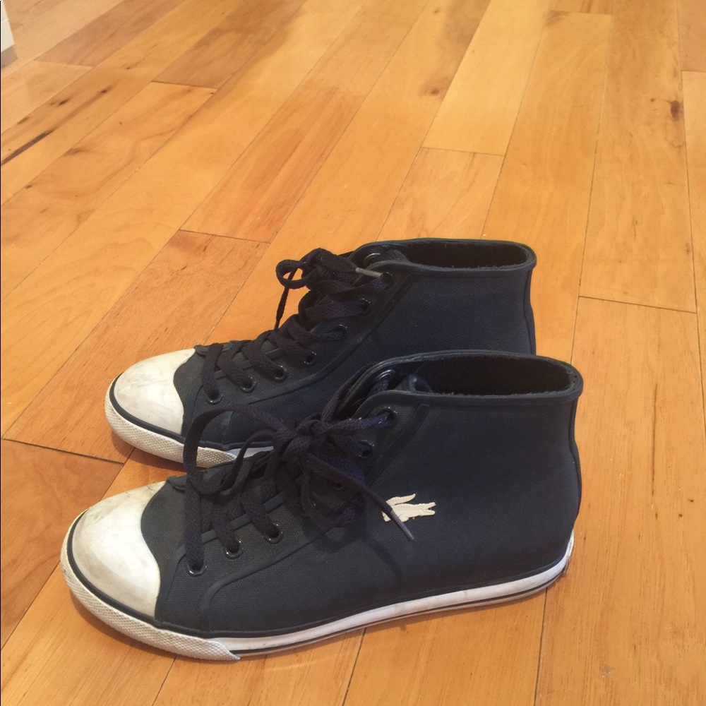 LACOSTE navy rubber shoes