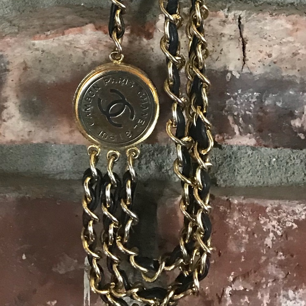 Authentic 3 Chain Chanel Belt